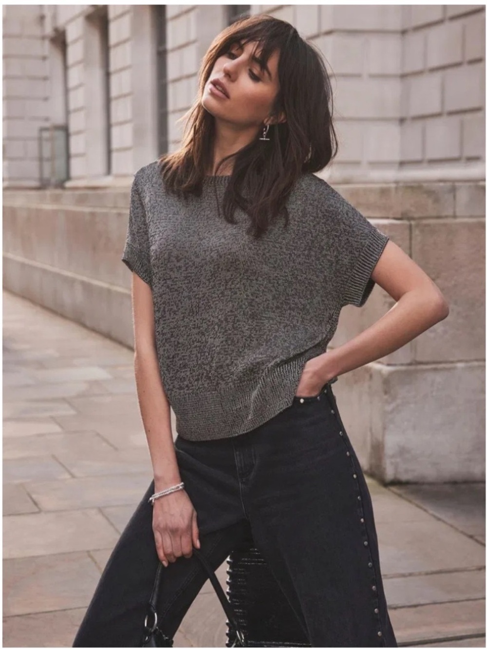 Mint Velvet Short-Sleeve Knit Top